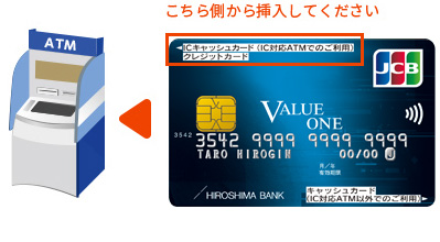 キャッシュカード（IC対応ATMの場合）