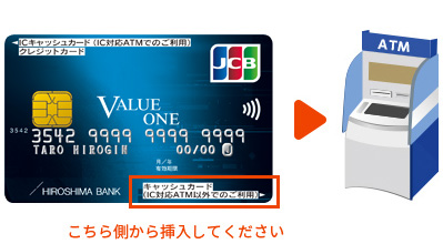 キャッシュカード（IC対応ATM以外の場合）
